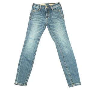 Anthropologie Pilcro & The Letterpress High-Rise Denim Leggings Jeans Size 27